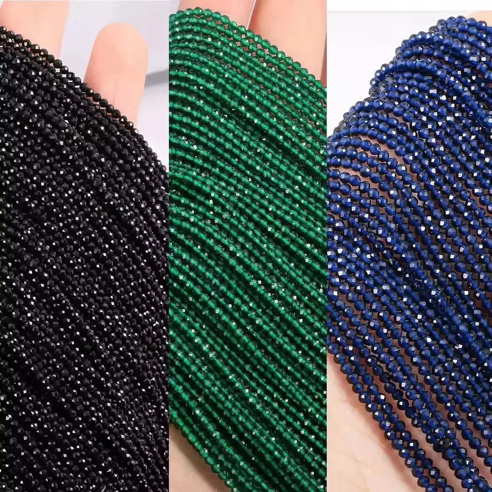 Natural Stone Spinel Cut Multicolor Spacer Beads For Jewelry