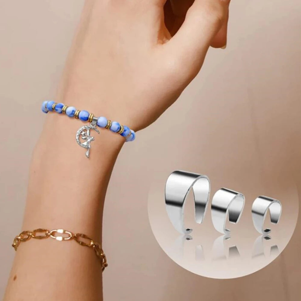 NONECN Stainless Steel Clip Pendant Clasp Melon Seed Buckle