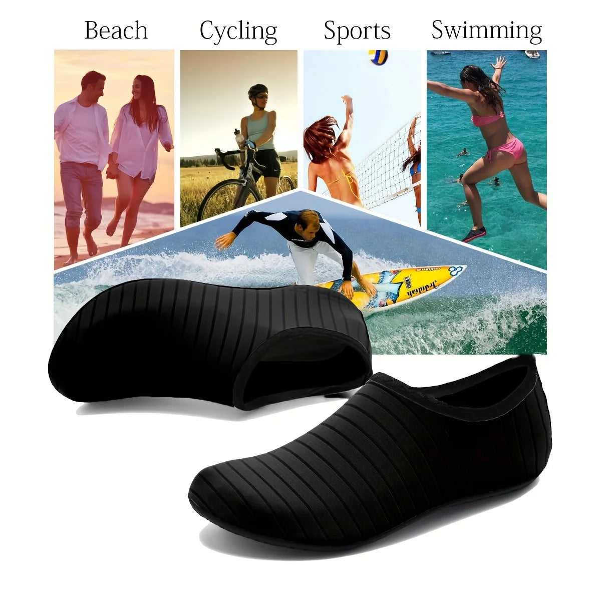 Unisex Water Shoes Anti Slip Quick Dry Beach Swim Shoes