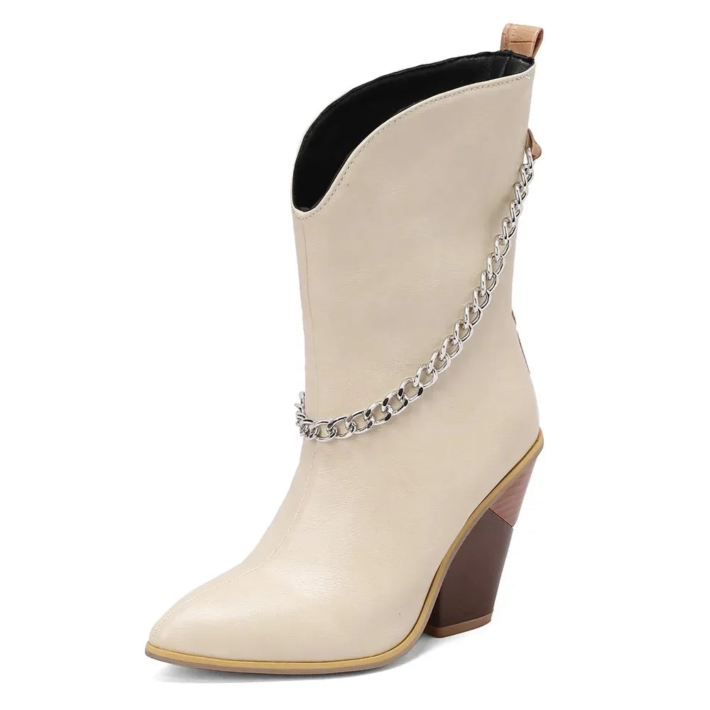 Womens Cowboy boots Snake Print