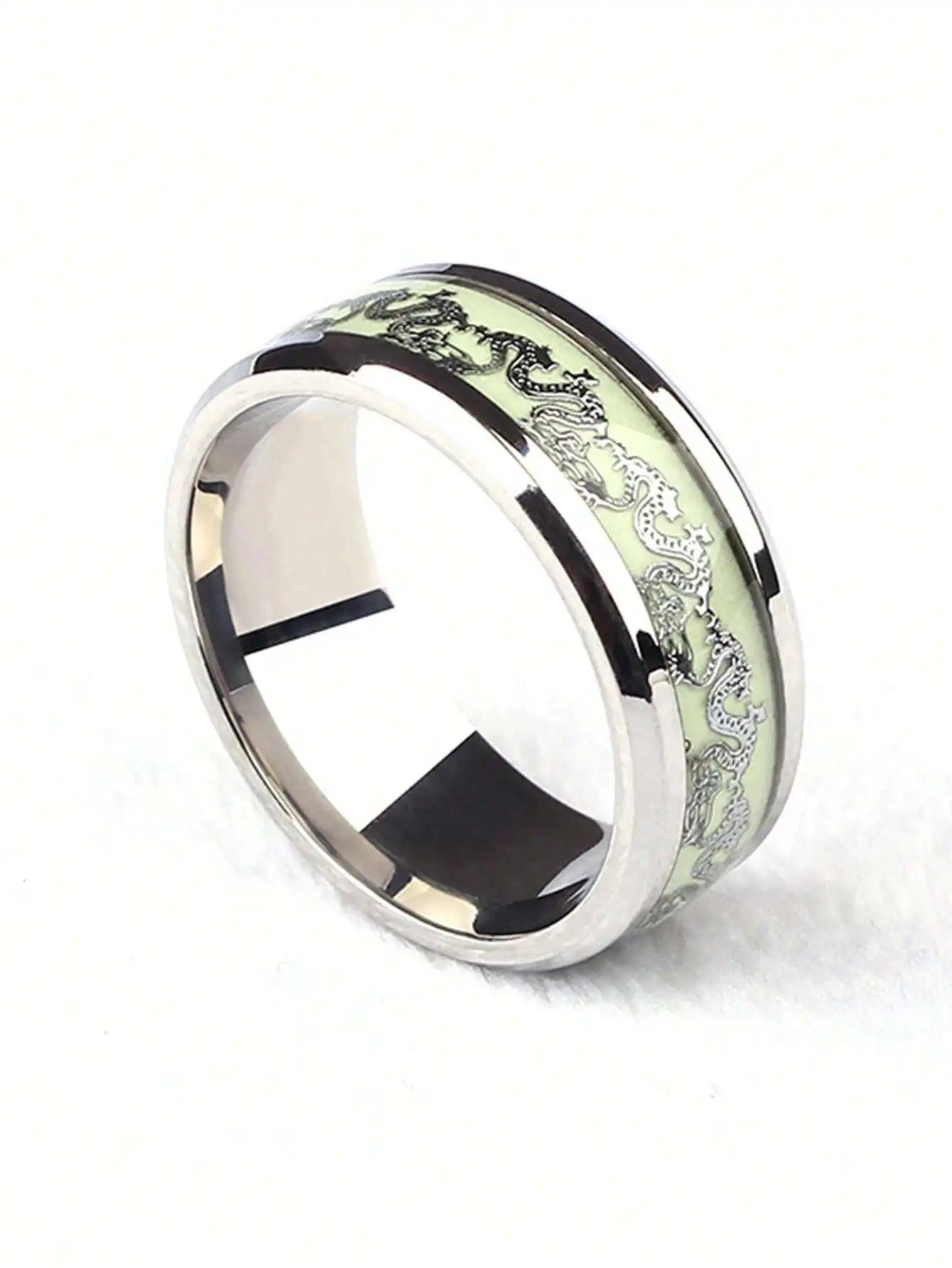 Dragon Pattern Stainless Steel Ring