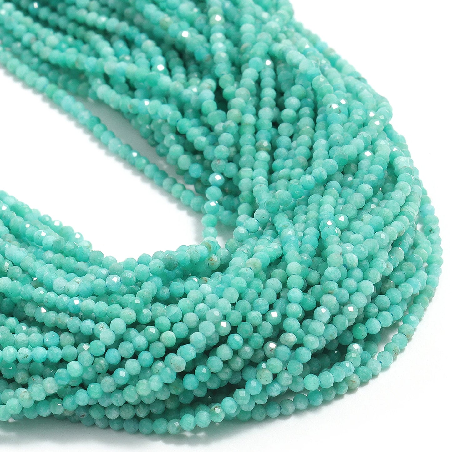 Faceted Tiny Beads Natural Aquamarine Lapis Lazuli Tourmaline Amethyst Beads