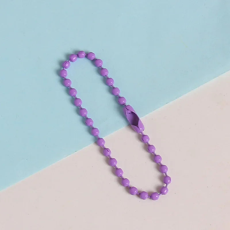 Metal Alloy Ball Bead Chains For Keychains And Jewelry Making