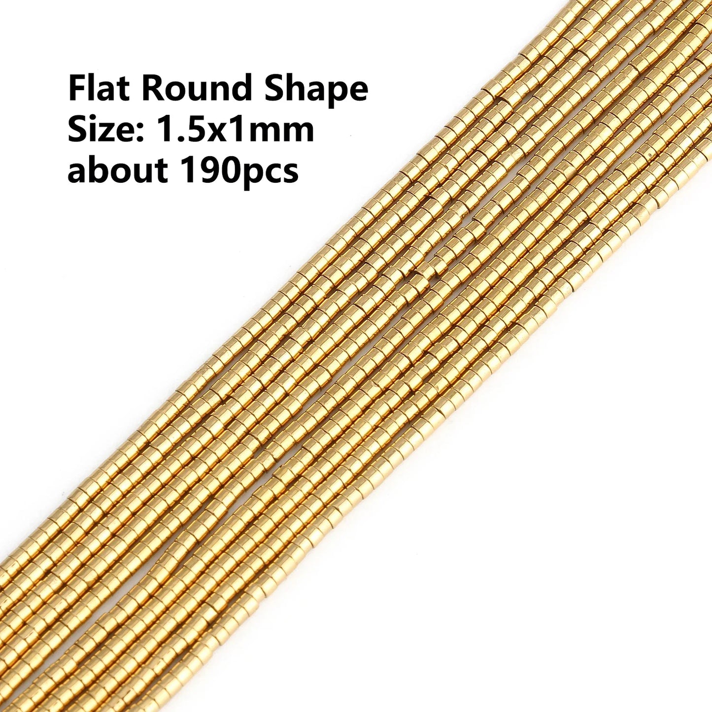 GMB724 Real Gold Plated Hematite Beads Irregular Heart Cube Rondelle