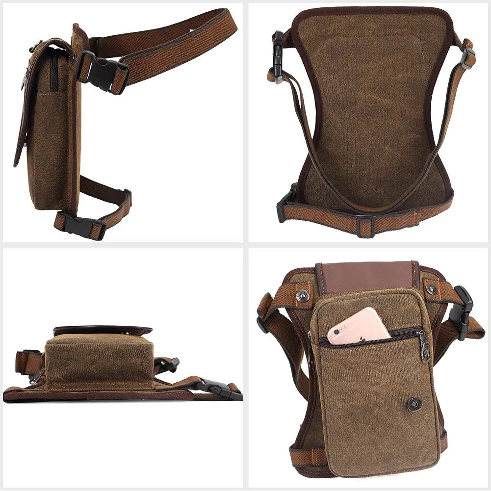 Bag Canvas Camping Motorcycle Cycling