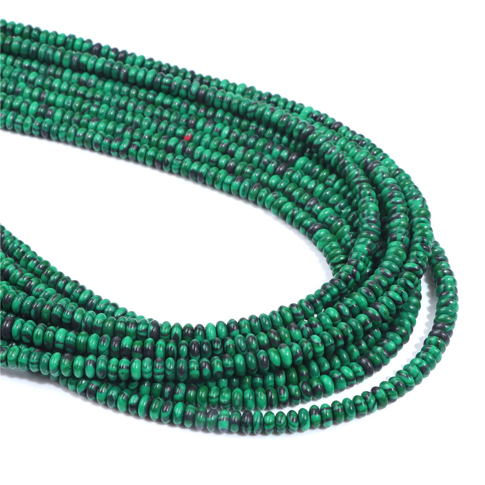 Stone Beads Abacus Round Spacer Beads For Jewelry Making
