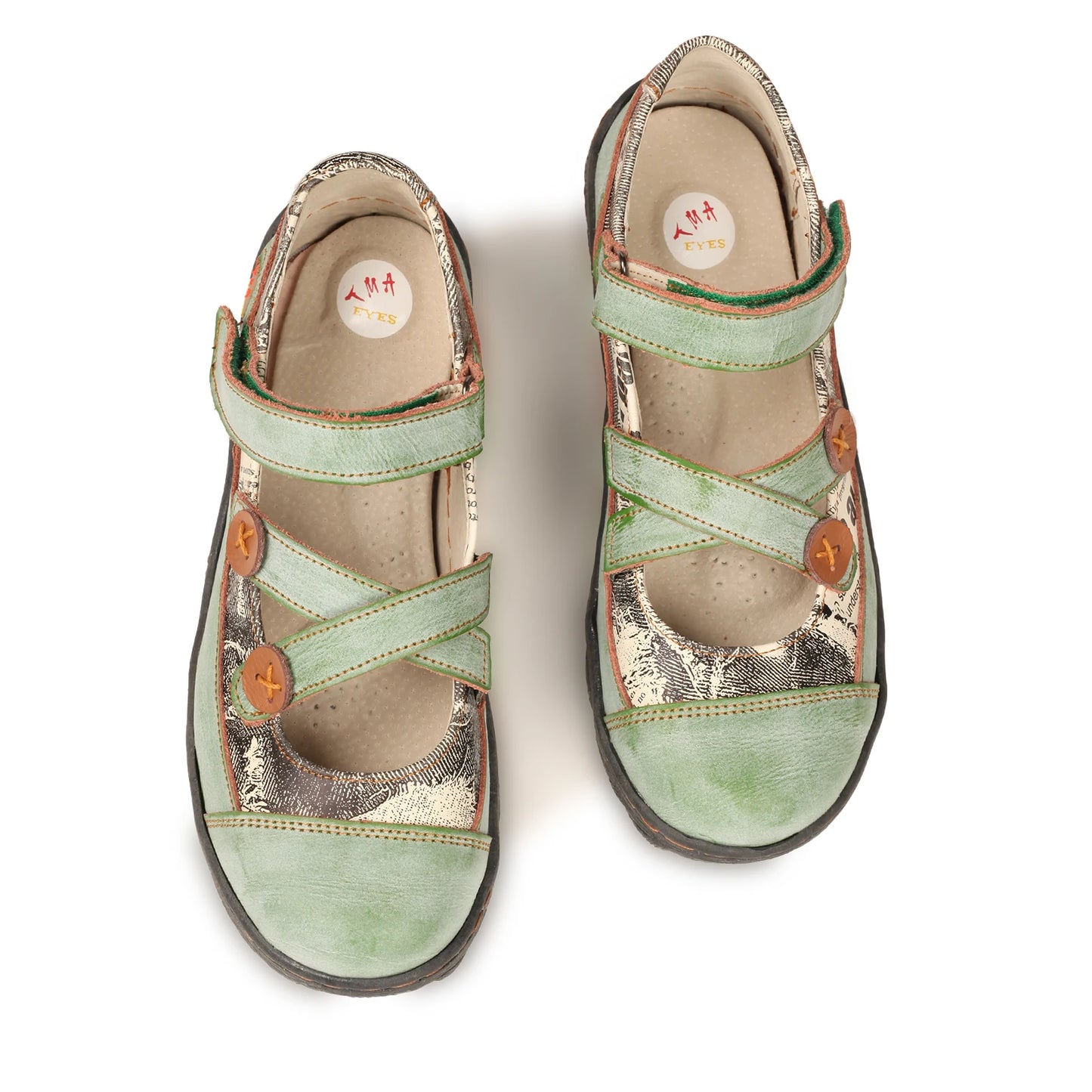 Sandals Women Leather Strap