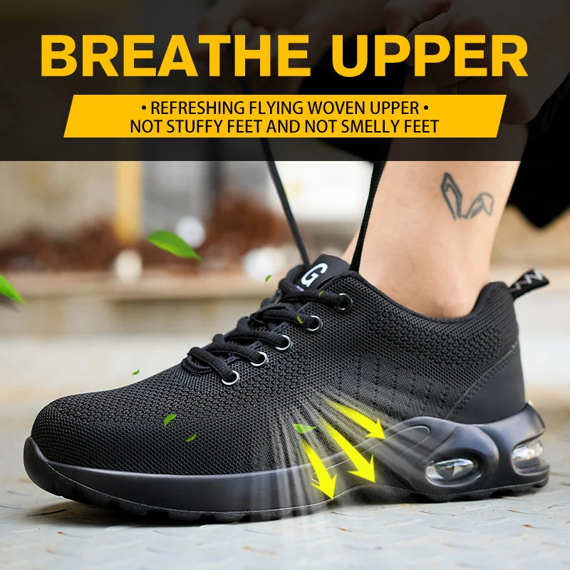 Work Shoes For Men Anti Smash And Puncture Safety