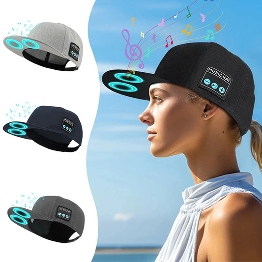 NONECN Outdoor Wireless Bluetooth Cycling Cap Earphones Speaker Hat