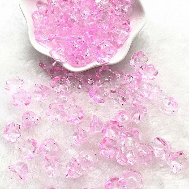 HWYCRRGT Glass Lampwork Beads Caps For Jewelry Making DIY Bracelets Hairpins