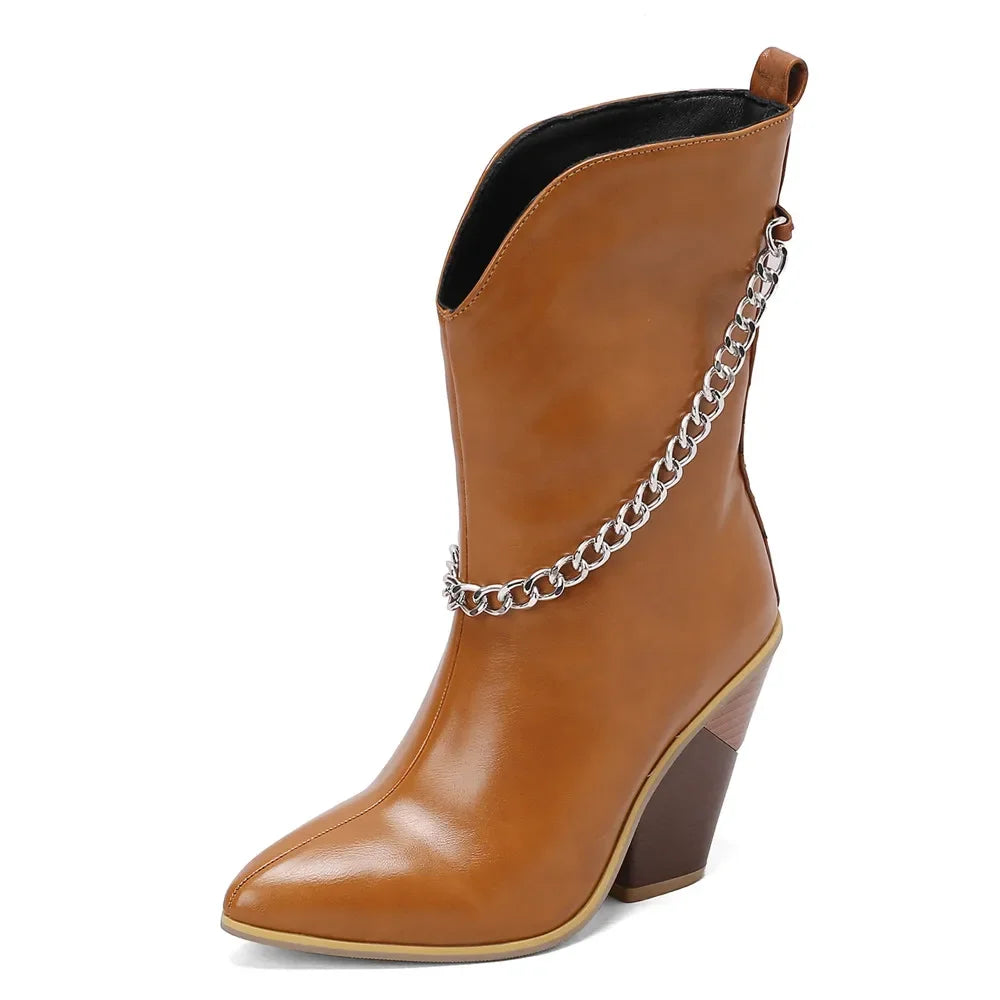 Womens Cowboy boots Snake Print