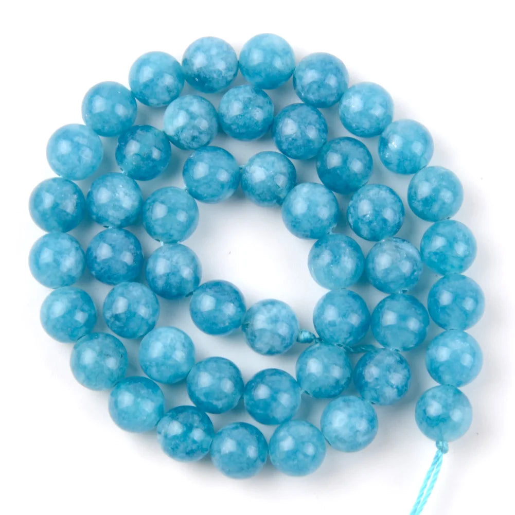 Natural Round Bead Mix Tiger Eye Amazonite Lava Turquoise Garnet