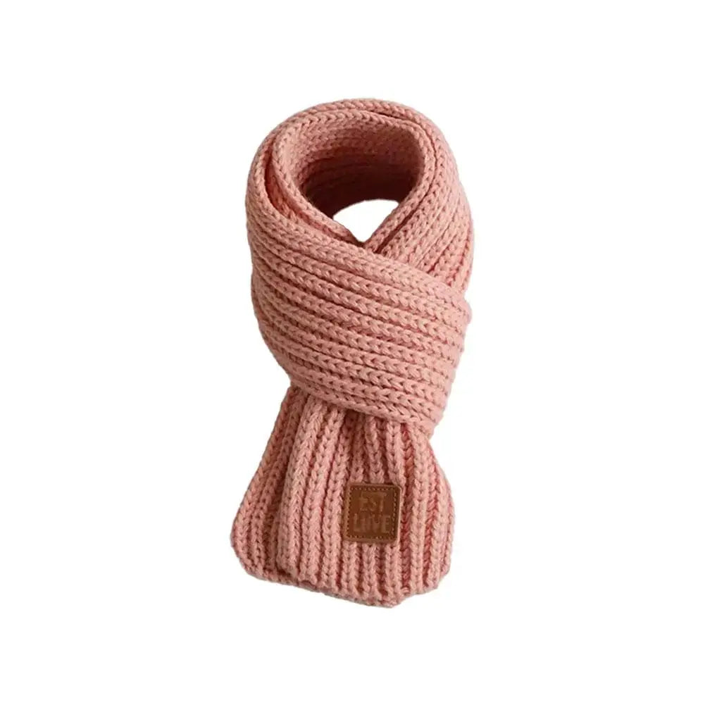 Kids Knitted Winter Scarf Thick Warm Casual Accessory
