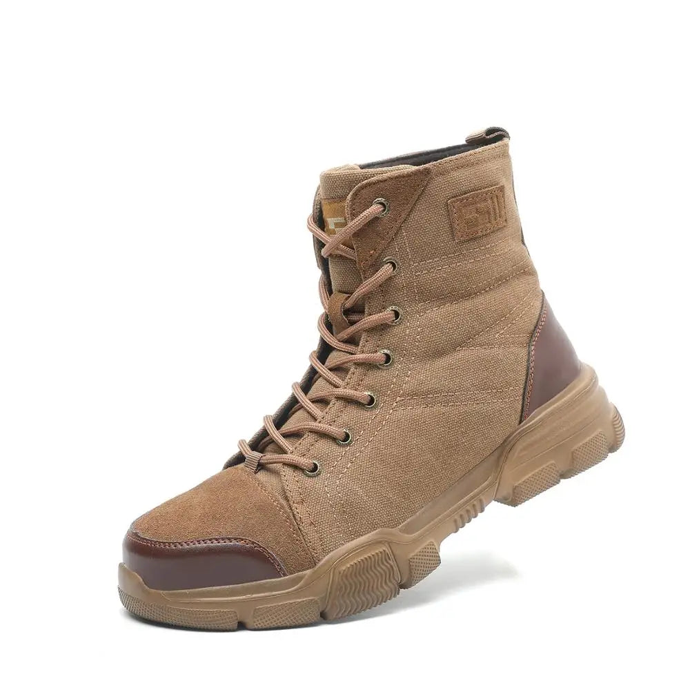 Steel Toe Work Boots For Men Safety Shoes