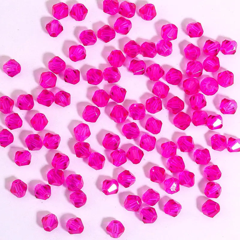 Glass Bicone Beads Faceted Crystal For Jewelry Making