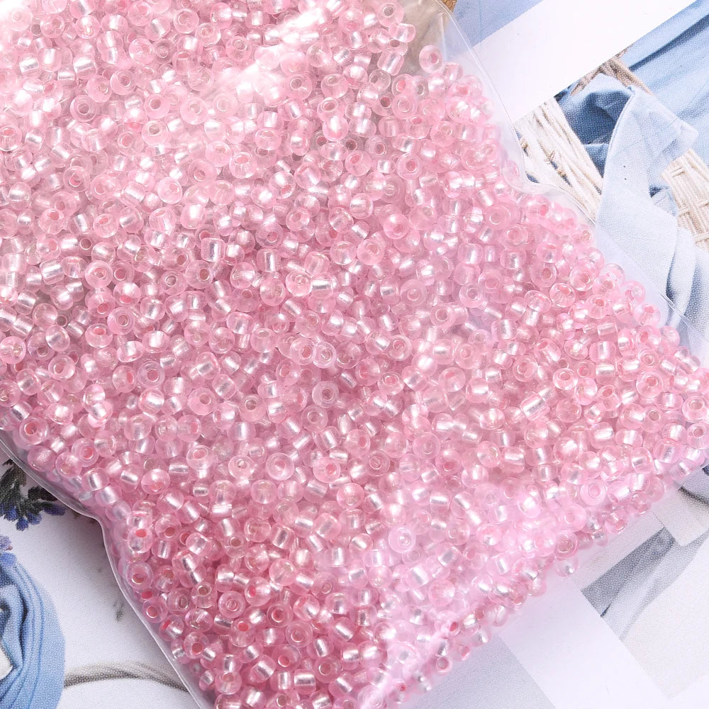Glass Seed Beads Transparent Spacing Beads For Jewelry Making