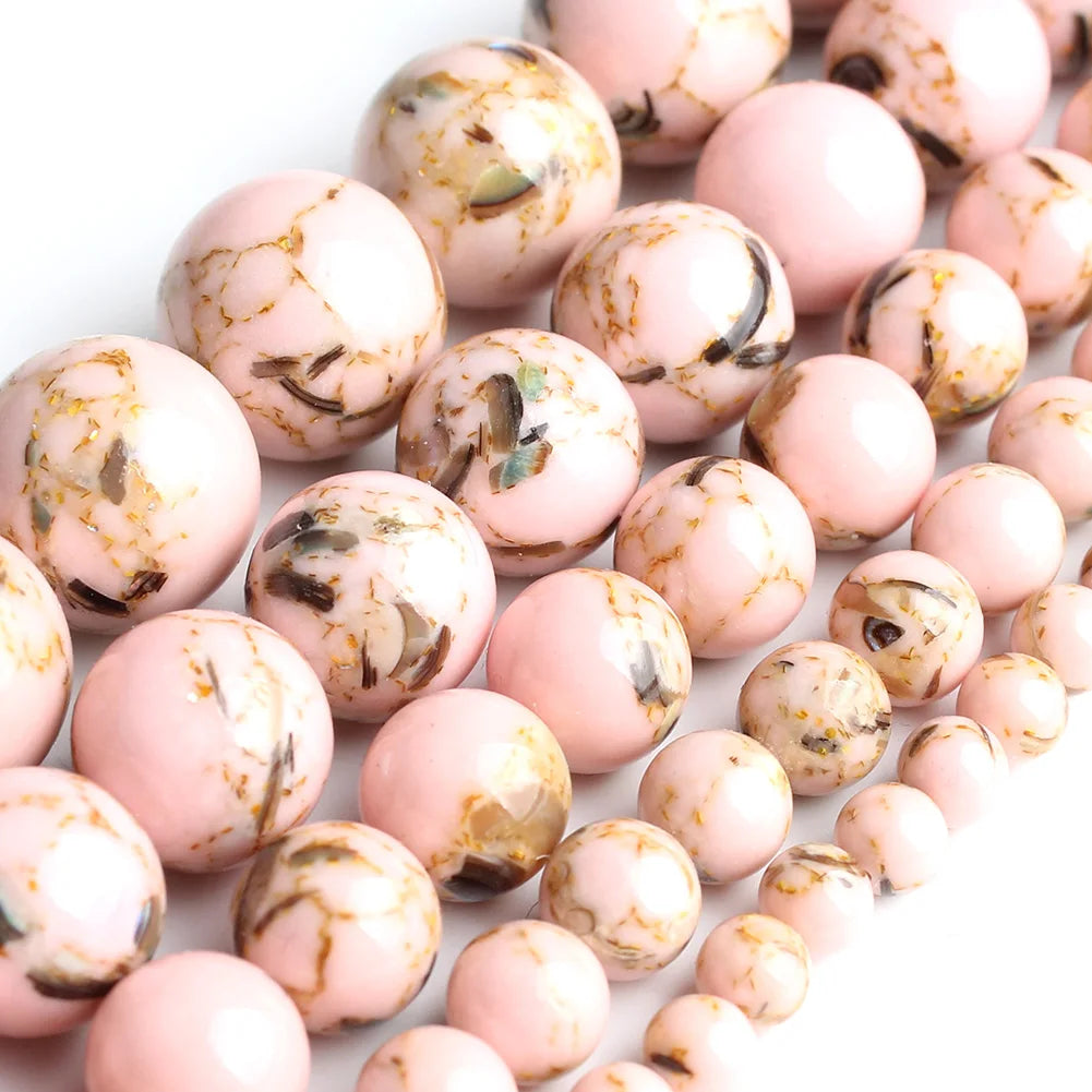 Natural Stone Round Beads Yooperlite Fire Sodalite Loose Spacer Beads