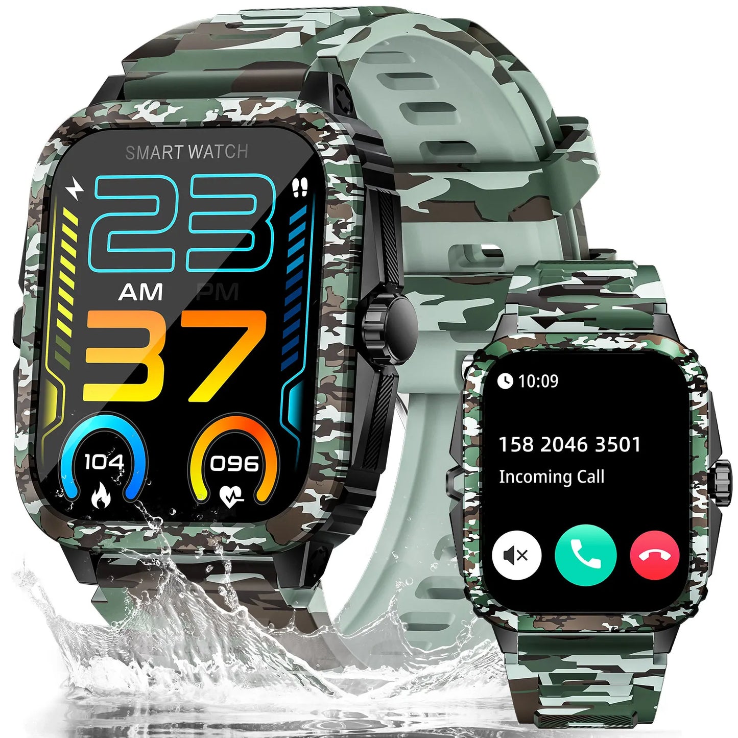 LaNikar Smart Watch KT71 3ATM Heart Rate Bluetooth