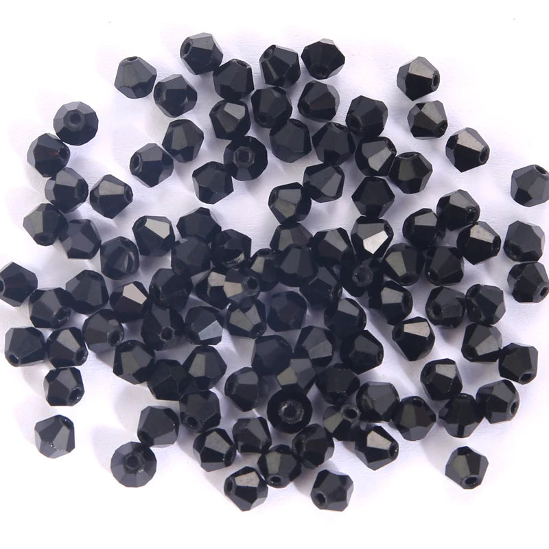 Glass Bicone Beads Faceted Crystal For Jewelry Making