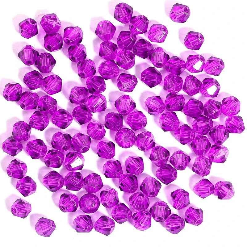 Glass Bicone Beads Faceted Crystal For Jewelry Making