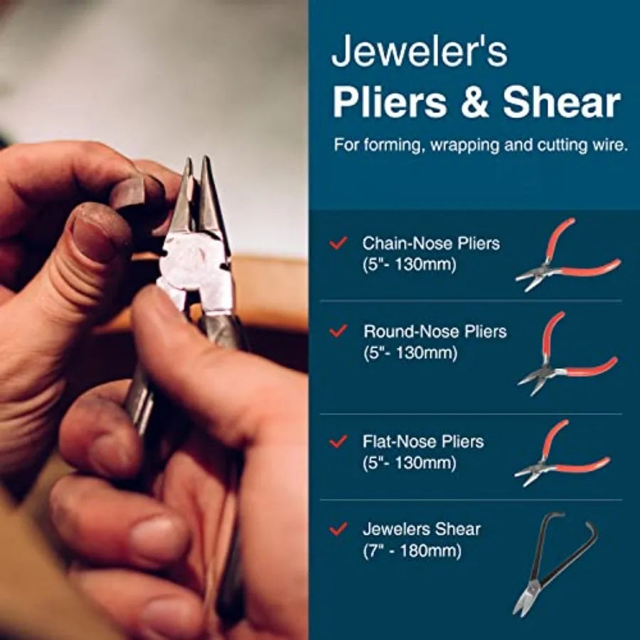 MDNG Beginners Jewelry Making Tool Set Silversmithing Tools