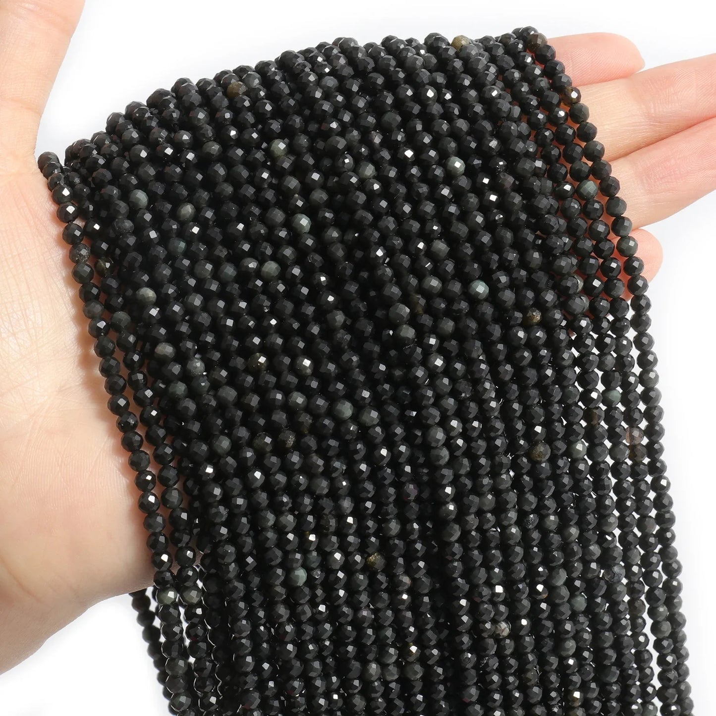 Faceted Natural Stone Beads Amazonite Aquamarine Opal Labradorite for Jewelry