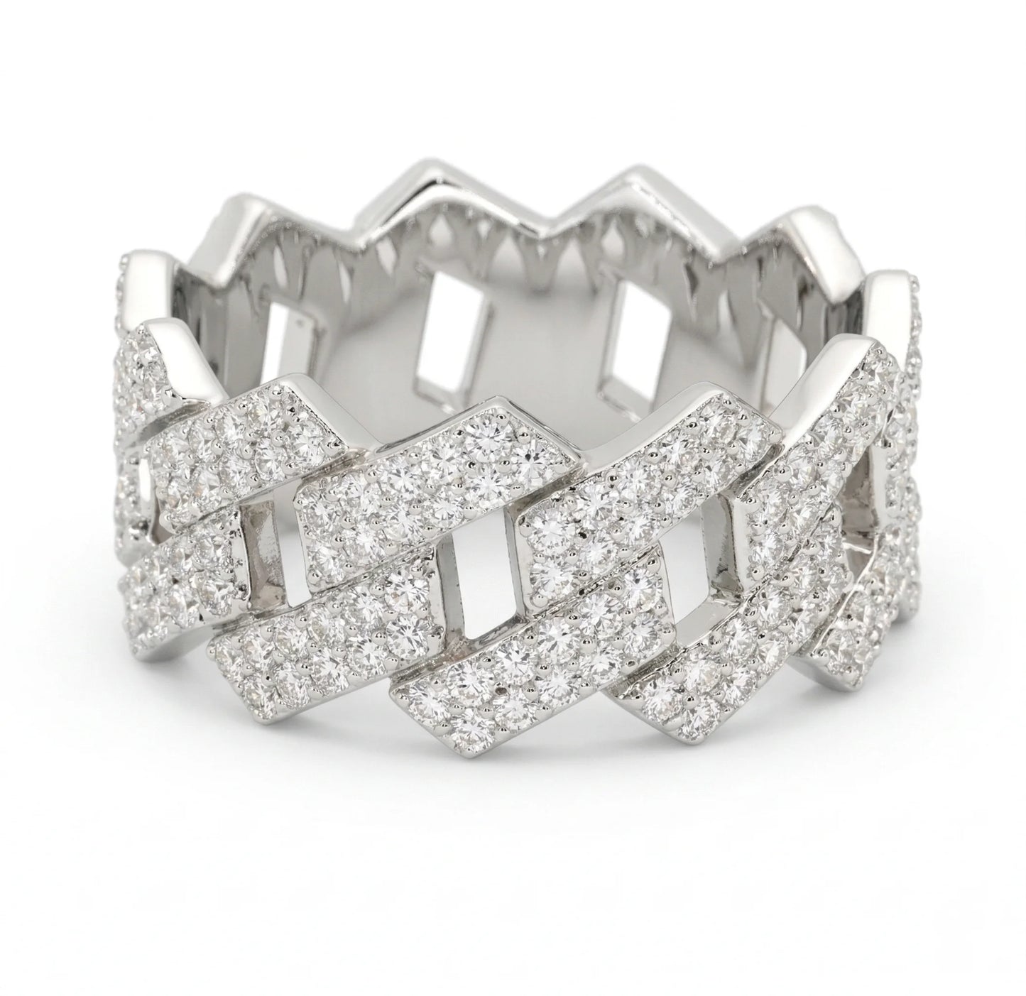 Ring Cuban Zircon Iced Out Jewelry