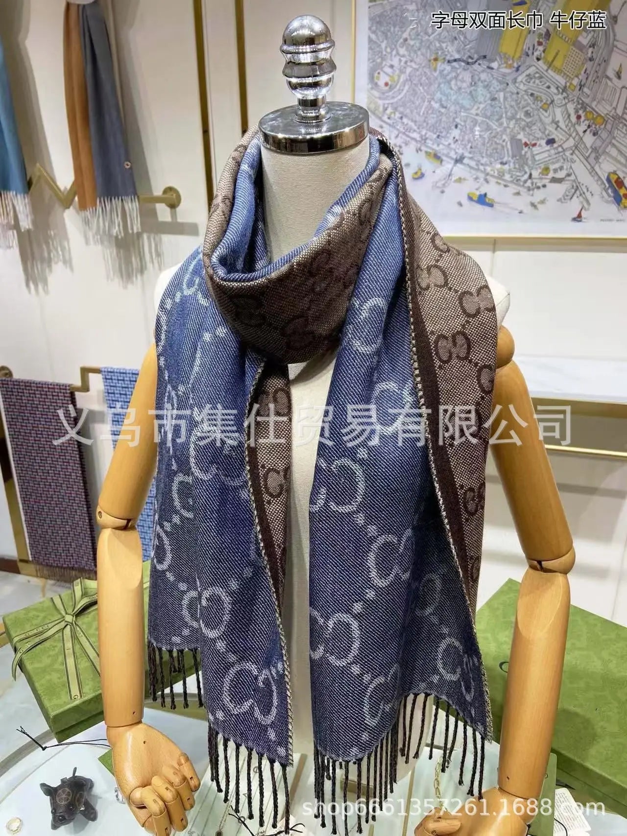 Cashmere Imitation Scarf Winter Tassel Shawl