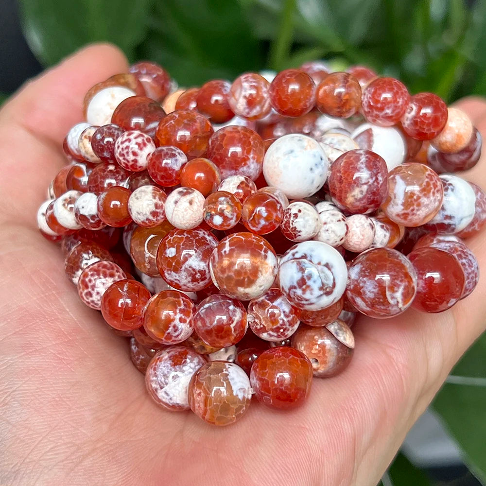 Agate Beads Round Spacer For Jewelry Making