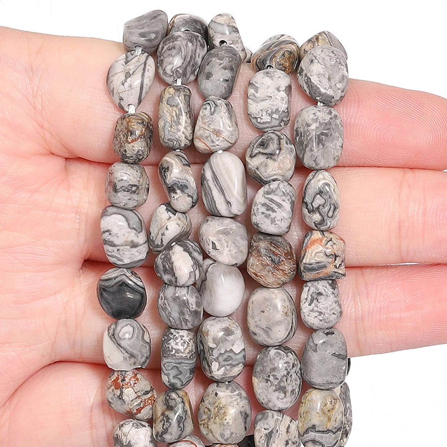 Red Jasper Indian Agate Rose Quartz Beads For Jewelry Making