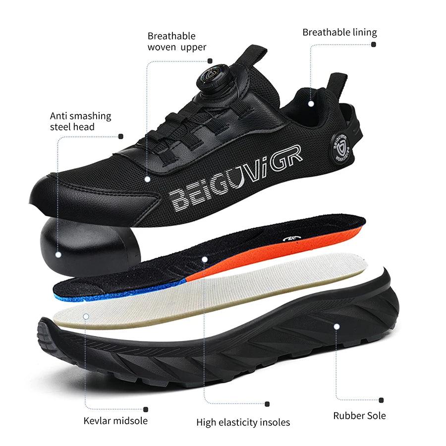 Safety Shoes Anti Slip Impact Resistant