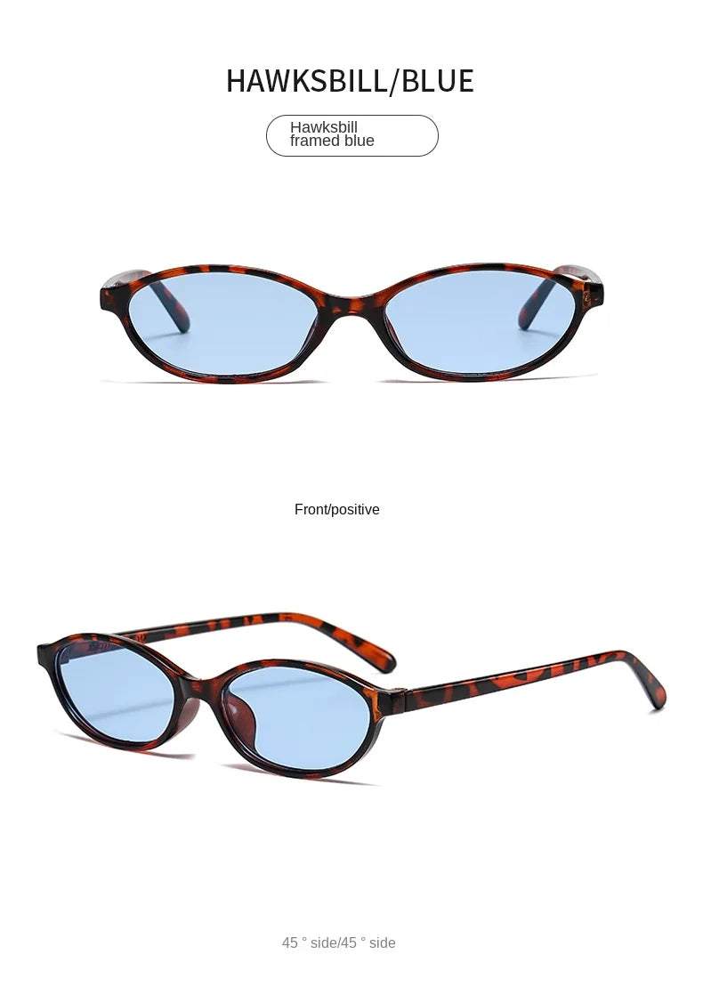 Oval Frame Sunglasses Women Trendy Small Frame