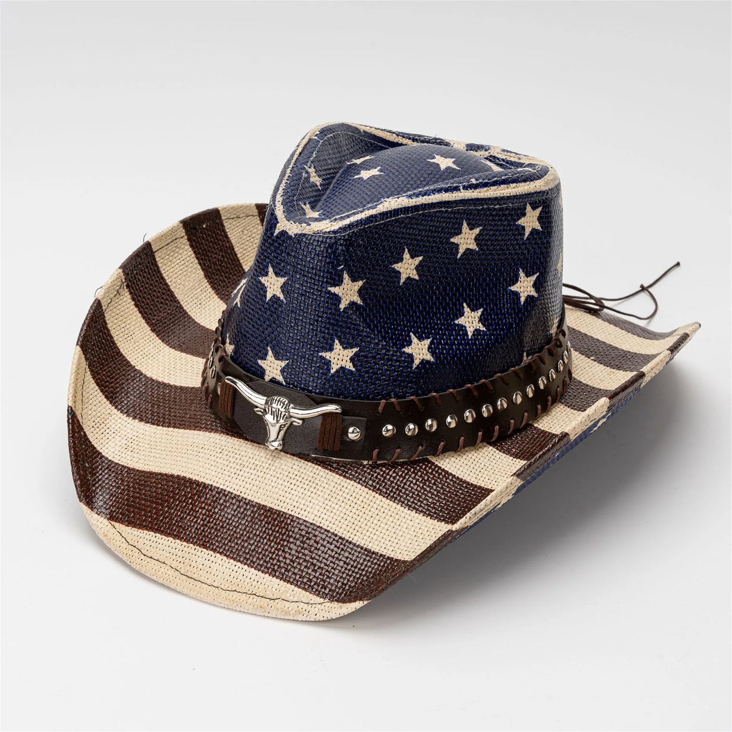 American Flag Cowboy Hat Western Headwear