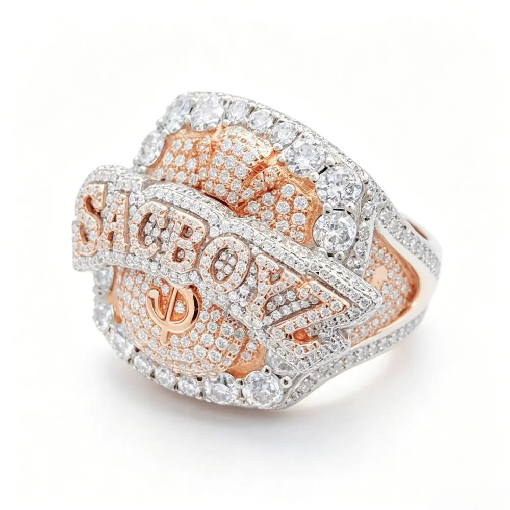 Zircon Letter Ring