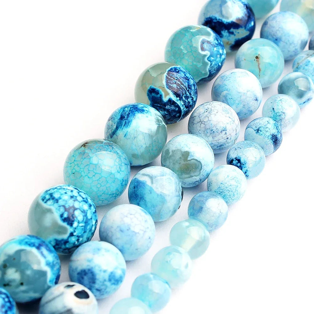 Natural Stone Round Beads Yooperlite Fire Sodalite Loose Spacer Beads
