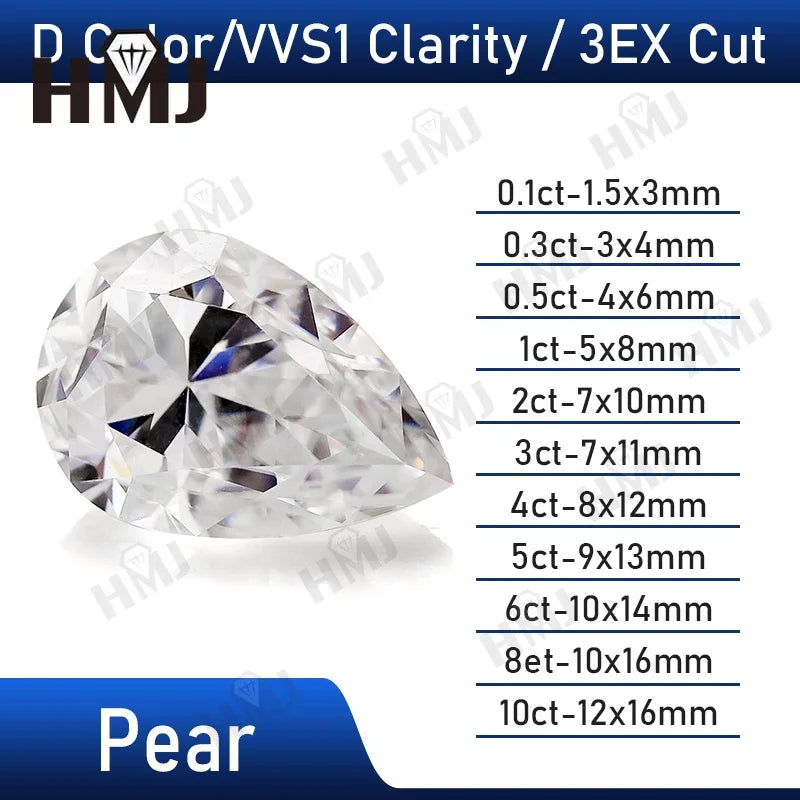 Moissanite Diamond Loose Stone Round Brilliant