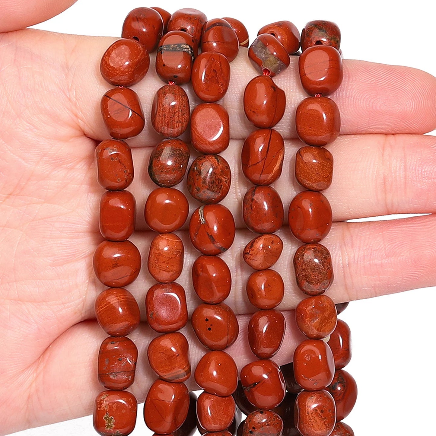 Red Jasper Indian Agate Rose Quartz Beads For Jewelry Making