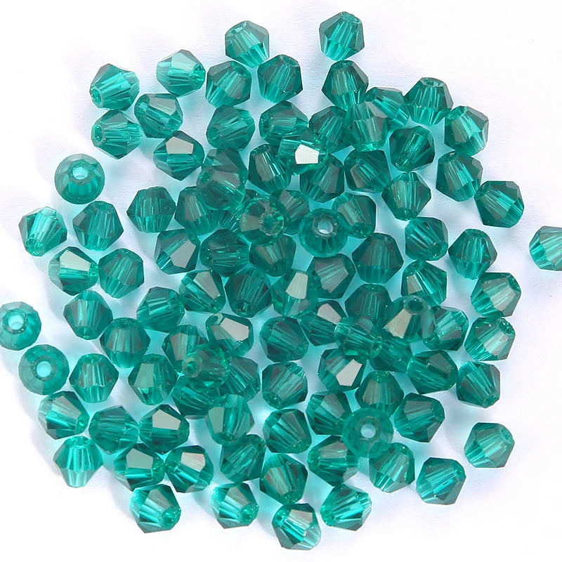 Glass Bicone Beads Faceted Crystal For Jewelry Making