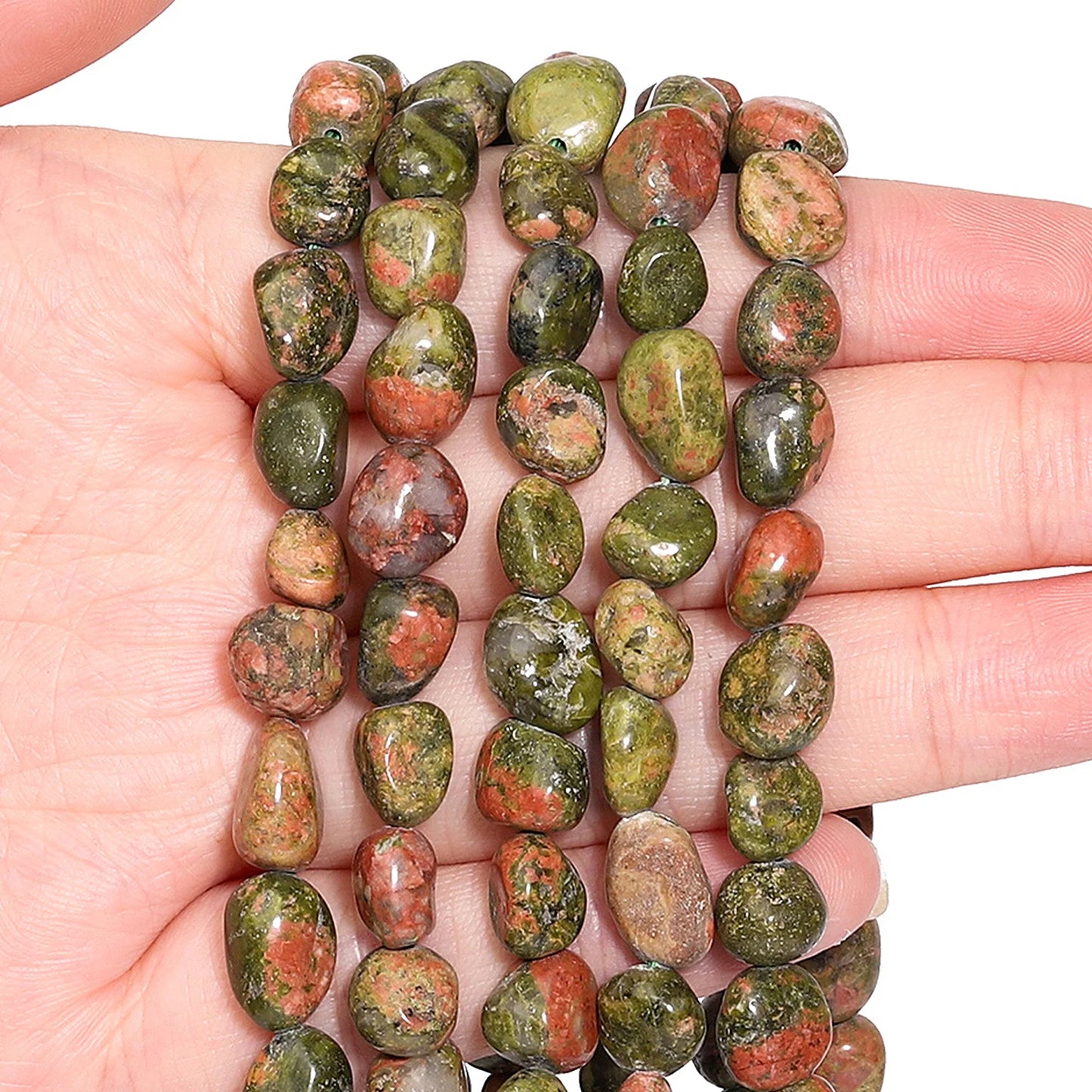 Red Jasper Indian Agate Rose Quartz Beads For Jewelry Making
