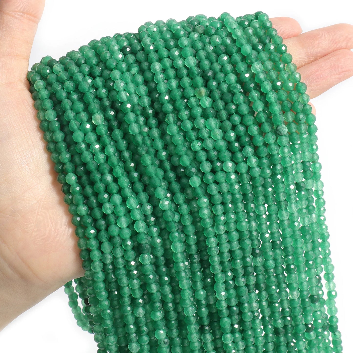 Faceted Natural Stone Beads Amazonite Aquamarine Opal Labradorite for Jewelry