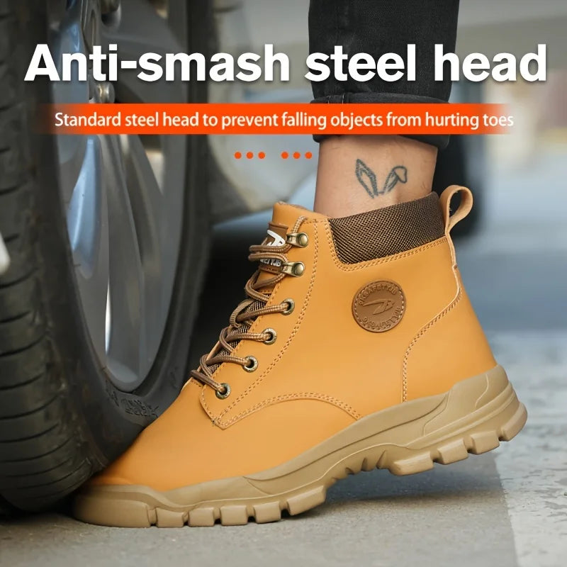 Mens Steel Toe Oil Resistant Slip Resistant Boots