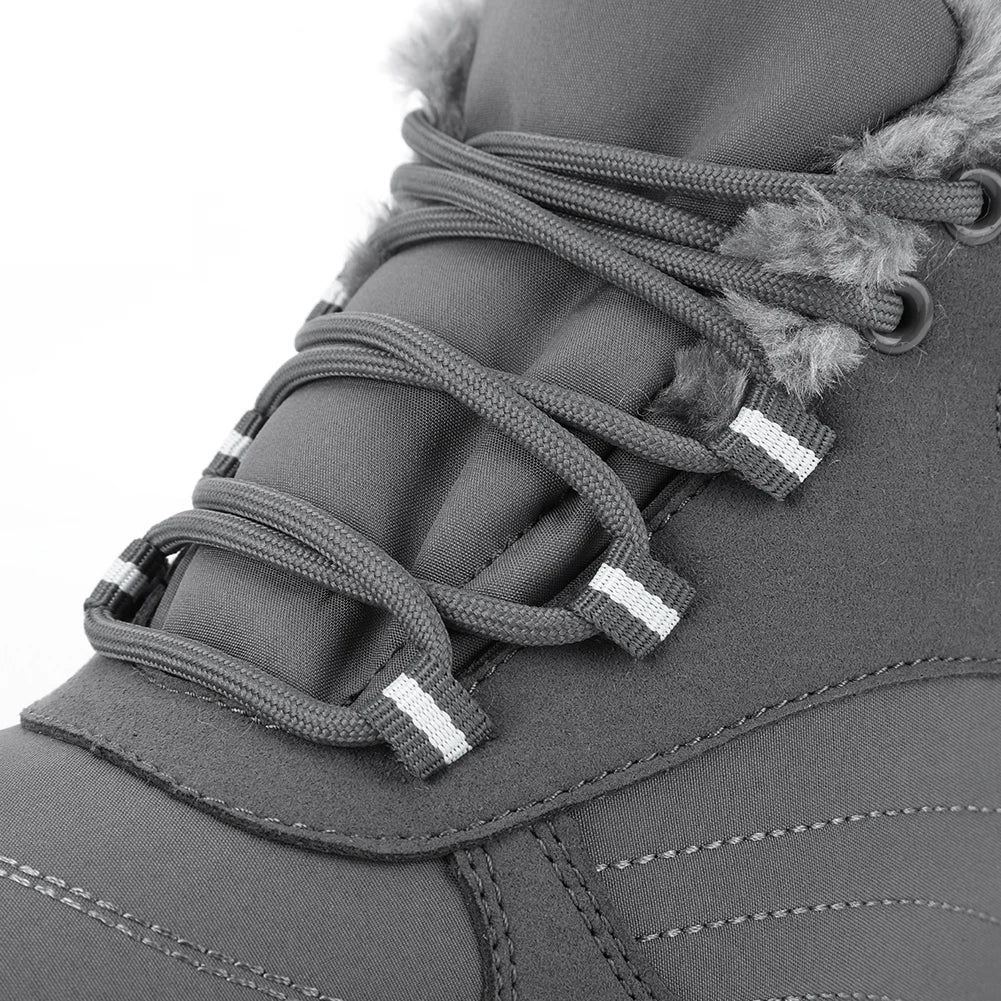 Warm Hiking Shoes Non Slip Fur Lined For Men Women