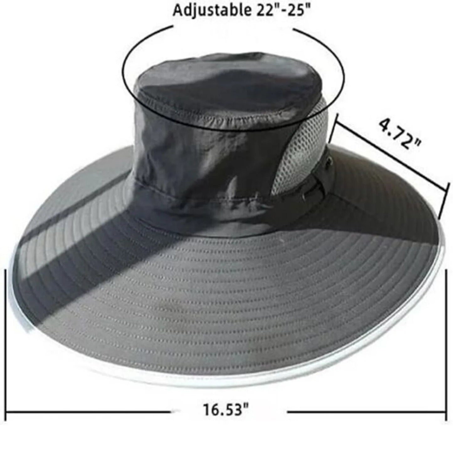 Hat Wide Brim Solar Fan Outdoor Fishing