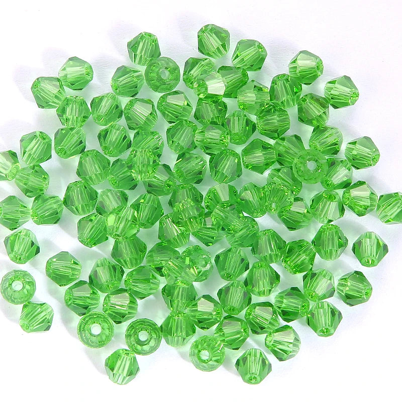 Glass Bicone Beads Faceted Crystal For Jewelry Making