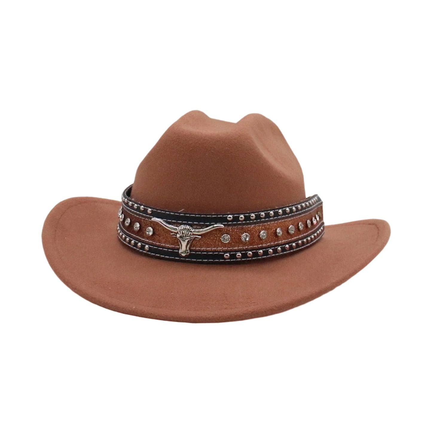 Hat Fashion Rhinestone Wide Brim Cowboy