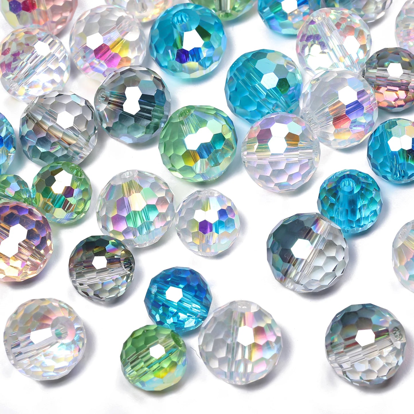 Austrian Crystal Glass Beads Faceted Round Beads For Jewelry Making