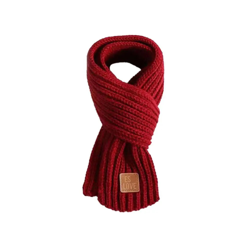 Kids Knitted Winter Scarf Thick Warm Casual Accessory