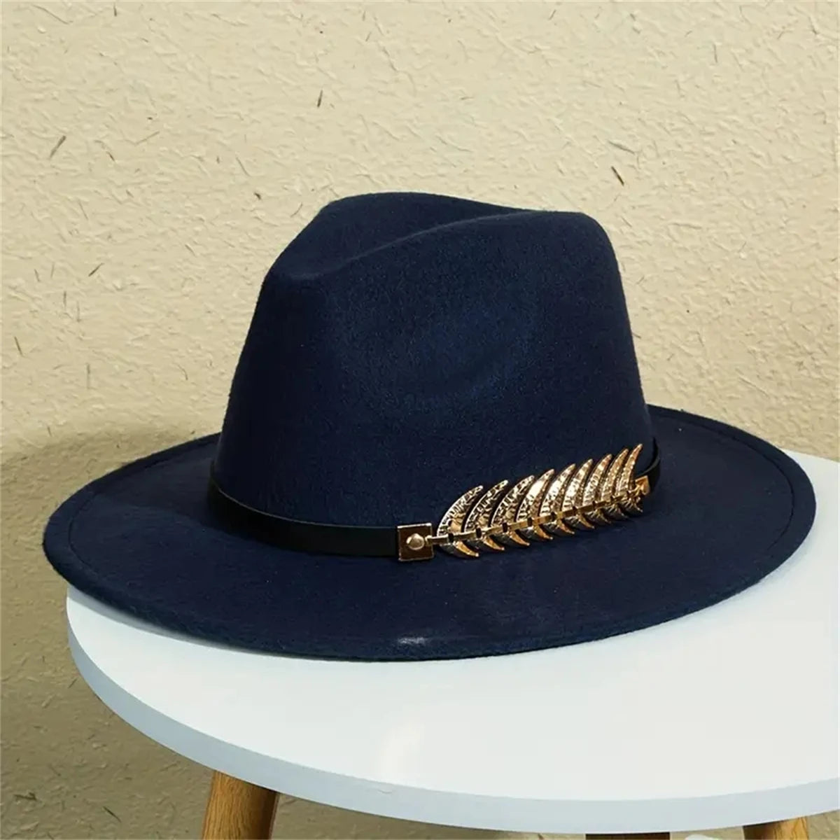 Western Hat Tweed Flat Brim Sunshade Lightweight