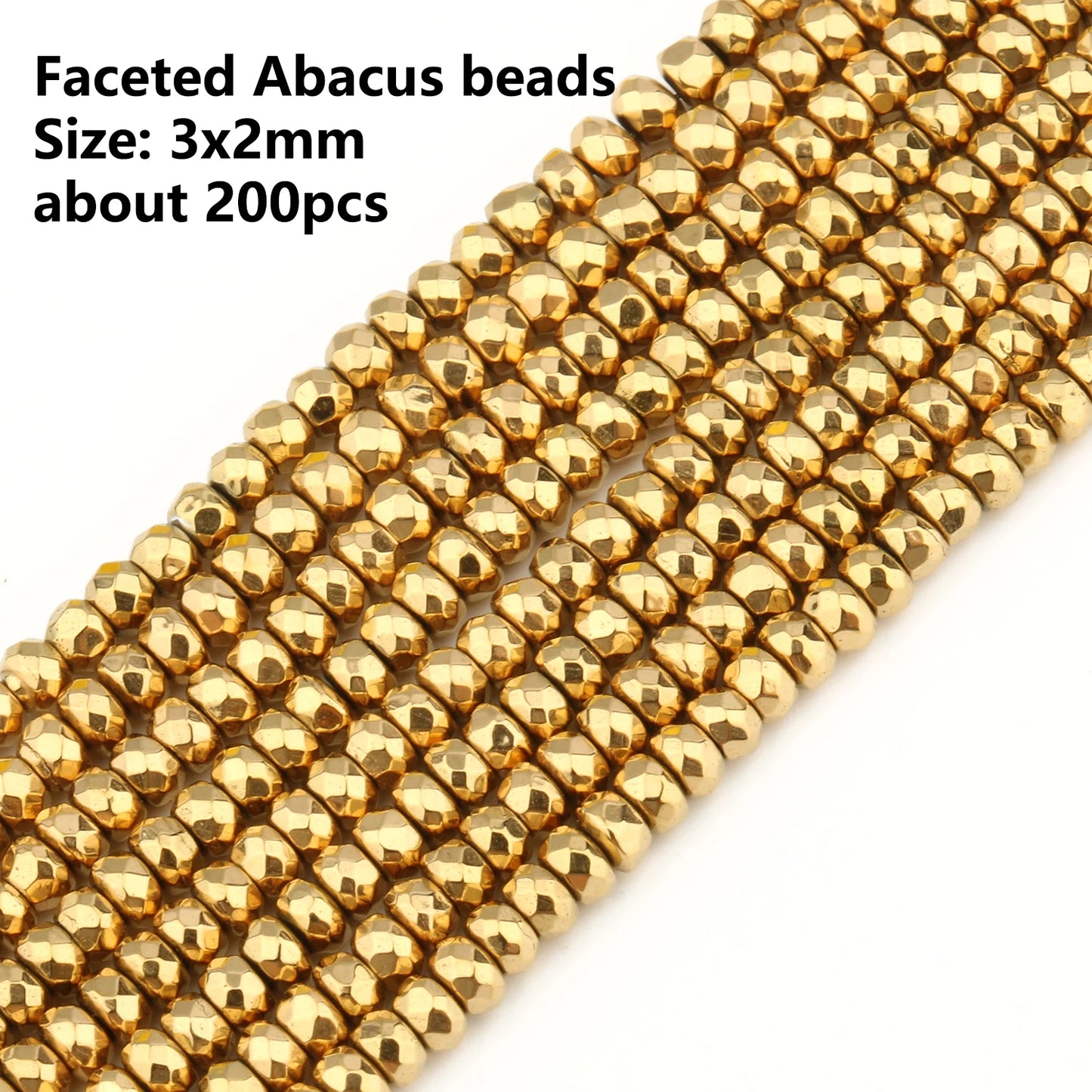 GMB724 Real Gold Plated Hematite Beads Irregular Heart Cube Rondelle