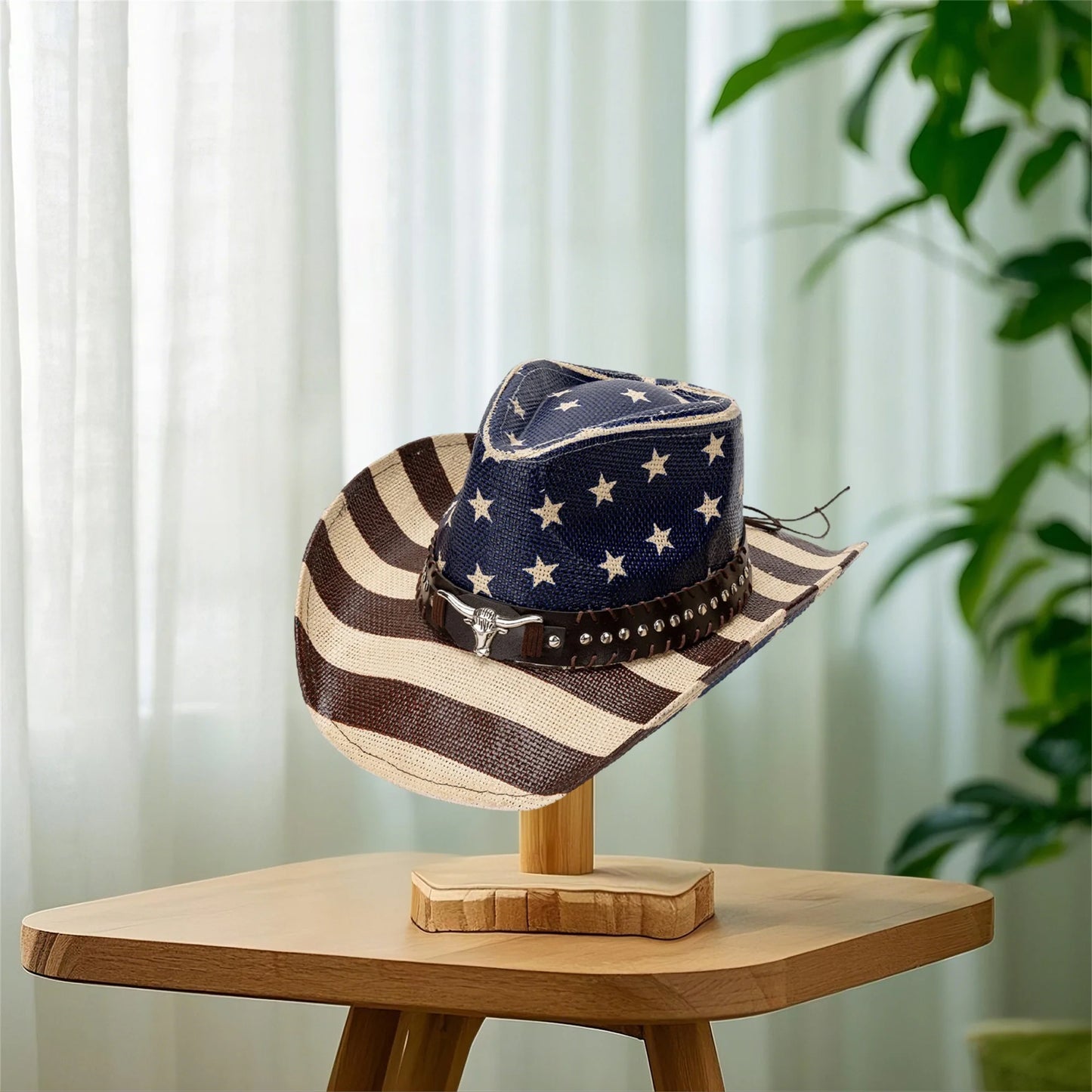 American Flag Cowboy Hat Western Headwear